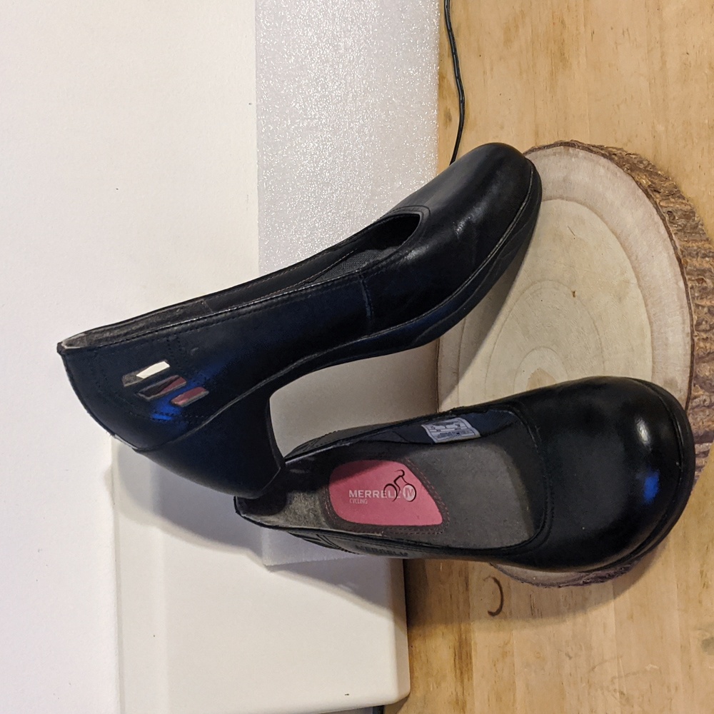 Merrell Evera Black Leather Heels Womens 7.5